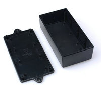 Boîtier de jonction en plastique noir, boîtier rectangulaire en ABS pour la protection des circuits imprimés et des assemblages de câblage électrique