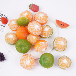 Juguete de naranja simulada 1:1, decoración para escaparate de frutería, accesorio creativo de fruta falsa. - Product Image 1