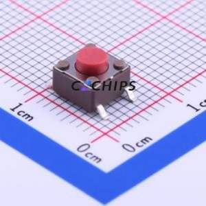 DTSM-62R-V-T/R Tactile Switch SMD-4P,6.2x6.2mm Switch Single Pole Single Throw Round Button 6.2mm 6.2mm - Product Image 1