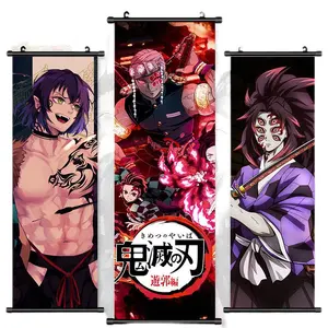 49 शैलियों 30*90cm फांसी स्क्रॉल पोस्टर दानव कातिलों Kimetsu कोई Yaiba Kamado Nezuko Wallscroll मोबाइल फोनों के लिए दीवार स्क्रॉल