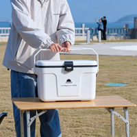 Glacière isotherme multifonction portable et écologique pour l'extérieur, 13L, avec poignée, pour canettes et aliments