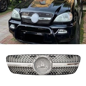 Pour Mercedes Benz ML W163 1998-2004 : Kit carrosserie de calandre de pare-chocs avant, garniture de calandre sport, pièce extérieure - Product Image 2