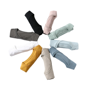 En kaliteli düz renk kısa kollu toptan boş tişörtleri T-shirt kadınlar bayanlar için 100% pamuk t Shirt temel kırpma üst gömlek - Product Image 3