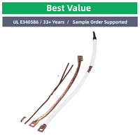 Cable trenzado de cobre con PVC de alta conductividad, correa flexible de puesta a tierra, conjunto de cable de blindaje para uso en computadoras y motocicletas