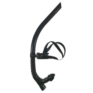 Front Mounted <b>Headband</b> Snorkel Adult Training Liquid Silicone Wet Snorkel <b>Black</b> Blue Red Yellow PVC Silicone PC Durable - Product Image 2