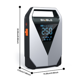 Arrancador de batería de coche portátil con compresor de bomba de aire de neumáticos Fabricante OEM Venta al por mayor Banco de energía Cargador de batería Herramienta de emergencia - Product Image 1