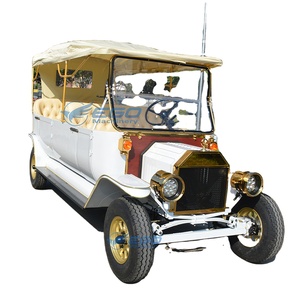 Voiture électrique vintage de haute qualité, voiture de tourisme rétro, trois rangées, 8 sièges, voiture classique de luxe - Product Image 1