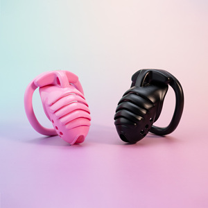 Dispositivo de Castidad Masculina de Plástico de Alta Calidad, Pequeño, Seguro y Transpirable, Jaula para Pene para Mascotas - Product Image 1