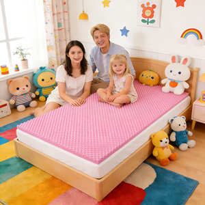 4 Inch Egg Crate Memory Foam <b>Mattress</b> <b>Topper</b> with Cooling <b>Gel</b> Infusion Cotton Cover Hypo-Allergenic & Breathable Soft Firmness - Product Image 1