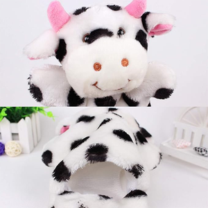 Niños personalizados jugando marioneta de vaca imaginativo juego de simulación cuentacuentos marioneta de mano de vaca esponjosa para niños regalos - Product Image 3