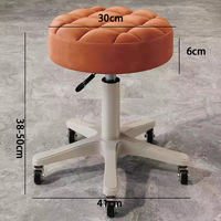 Chaise de Salon Pivotante Sans Dossier, Réglable et Durable, Vente Directe Usine, Rotation à 360 Degrés, Idéale pour Salon de Coiffure, Salon et Extérieur