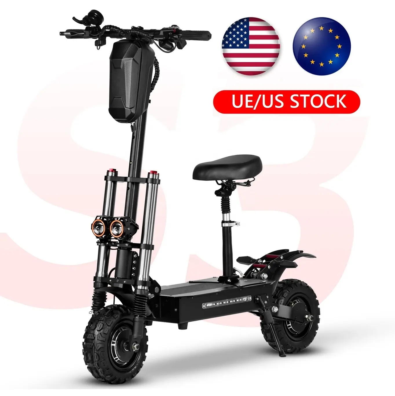 HCBK Hot Sale 11 Inch 6000w High Power Fastest E Scooter Electric Scooter with Dual Motors