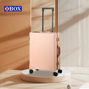 Valise de maquillage Obox 24 pouces avec bande lumineuse et support pour le rangement des cosmétiques, usage domestique, couleur unie, matériau ABSPC - Product Image 5