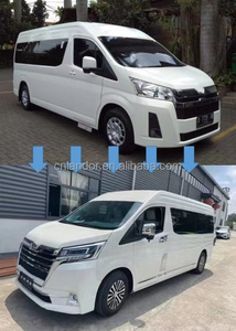 Precio de Fábrica para Toyota Hiace 2019+ Actualización a Crown Premio BodyKit Tuning Automotriz Parachoques Delantero con Faros LED - Product Image 2