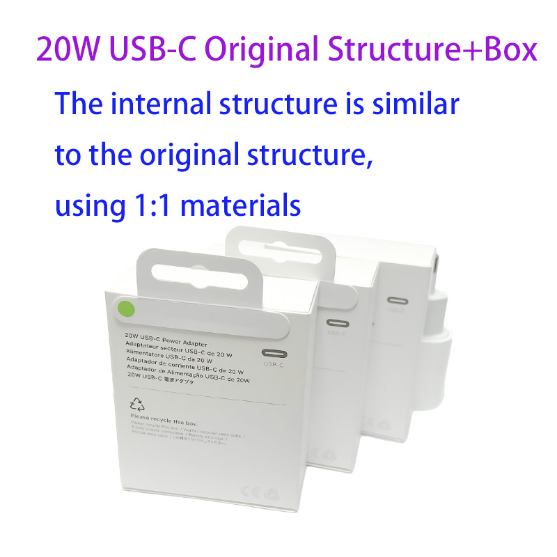20W USB-C La structure interne est similaire +Box