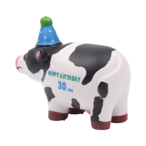Juguete de Espuma de Poliuretano con Forma de Vaca de Feliz Cumpleaños, Regalo de Decoración para el 30 Aniversario - Product Image 1