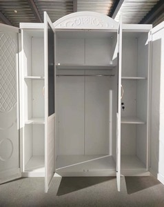 <span class=keywords><strong>Armario</strong></span> Metálico Moderno UTOP de 4 Puertas <span class=keywords><strong>con</strong></span> <span class=keywords><strong>Espejo</strong></span> para Dormitorio y Oficina en Casa, Diseño Desmontable, Color <span class=keywords><strong>Blanco</strong></span> - Product Image 2