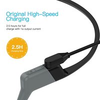 Port 2Pin magnetis presisi tinggi kabel Data Male ke USB a Male kawat pengisi daya konversi Flash untuk Headphone Shokz OpenRun
