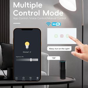WiFi Smart Touch Dimming Switch Panel 2.4Ghz AC110-240V Tuya Smart Remote Control Wireless For Home Lighting - Product Image 2
