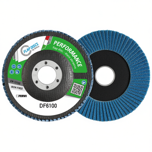 Disque à lamelles Fervi Performance 115 mm, abrasif sans fer pour ponçage du métal - Product Image 1