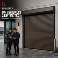 Porte à enroulement en aluminium isolée thermiquement, résistante au froid, avec moteur et capteur d'obstacles pour garage de villa