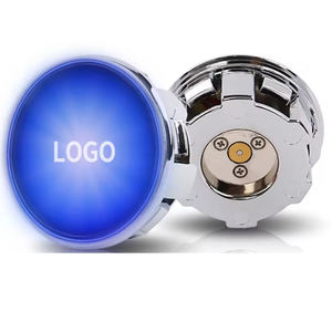 4 piezas de cubiertas de rueda con logo de coche, iluminación LED magnética, luz de destello energética para coche, iluminación flotante para el centro de la rueda - Product Image 1