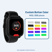Montre de sécurité pour travailleur isolé avec appel bidirectionnel, alarme SOS, alarme de chute de personne, tracker GPS 4G, étanche IP67, montre intelligente de sécurité personnelle EV06