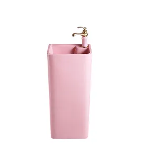 New pink pedestal sink for sale Buy The Most Stylish And Innovative Pink Pedestal Sink Alibaba Com