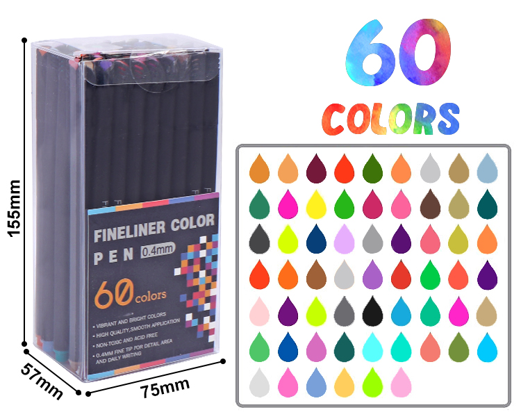 60 couleurs