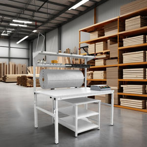 Établi de travail du bois réglable W1500mm pour la logistique d'usine et le commerce électronique à des fins d'emballage - Product Image 5