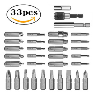 Juego de 33 piezas de herramientas de extracción de tornillos dañados de acero de alta velocidad, brocas magnéticas y extractor de alambres rotos para tornillos y pernos. - Product Image 4