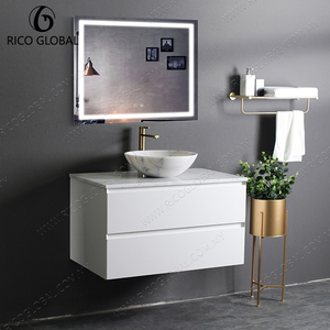Espejo de Baño Elegante de Alta Gama, Personalizable, Hecho a Mano, de Mármol, con Base, Vetas de Piedra Natural para Centro de Baño - Product Image 1