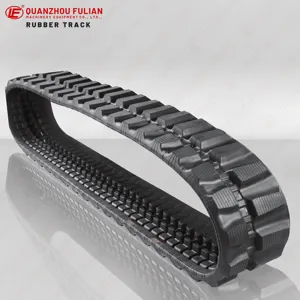 300x52.5x84 Mini Excavator Undercarriage Parts Rubber Track untuk THOMAS T-35S