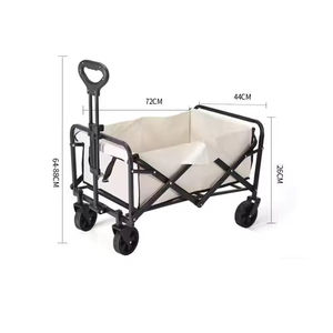รถเข็นแบบพกพาพับได้รถเข็นรถเข็นสำหรับตั้งแคมป์ชายหาดกลางแจ้งสำหรับตกปลาและช็อปปิ้ง - Product Image 2