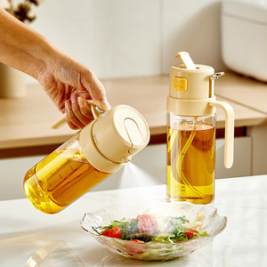 Glass Oil Bottle Spray Pour Dual Use 500ml With Scale Kitchen Cooking Oil Container Non-Drip Portable - Product Image 4
