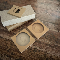 Offre Spéciale : Sous-verres en kraft durables avec fenêtre découpée, tapis de tasse en céramique, boîtes cadeaux avec fenêtre de présentation