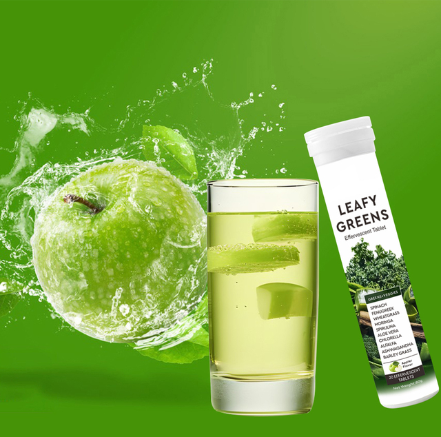 Effervescent Tube Nutrition Daily Effervescent Tablet Greens Organic Plant Superfoods & Antioxidan
