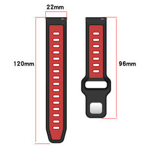 Bracelet montre sport en silicone 20mm 22mm pour <span class=keywords><strong>Garmin</strong></span> Vivoactive 6 5 4 3 Band Approach S50 Forerunner 265 165 255 245 <span class=keywords><strong>Venu</strong></span> 3 <span class=keywords><strong>2</strong></span> - Product Image 2