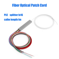 Pemisah optik serat ABS, 1x2 1x4 1x8 1x16 1x32 1x64 1x1 tanpa konektor PLC FTTH Coupler Optical Splitter