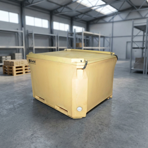 Bac de stockage pour poissons en plastique HDPE écologique de 660 L avec construction durable, boîte de stockage alimentaire multifonctionnelle - Product Image 5
