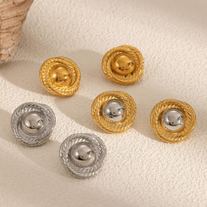 महिलाओं के लिए टी. डी. स्टेनलेस स्टील मेटल राउंड थ्रेड किया गया विंटेज गहने थोक - Product Image 4