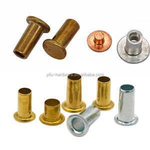 Remaches M9 semitubulares de cabeza plana de acero inoxidable 304, Remaches personalizados de investigación y desarrollo de nueva tecnología para máquina - Product Image 4