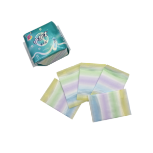 กระเป๋าใส่ผ้าอนามัยแบบไม่ถักทอ สีรุ้งไล่เฉด นุ่ม ระบายอากาศได้ดี - Product Image 1