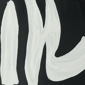 Design moderno Poster dipinto di arte della parete a strisce bianche e nere - Product Image 1