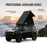 [Ultra Slim 8cm] Aluminium-Hartschalen-Dachzelt im Dreieck-Keil-Stil für Overlanding SUV LKW