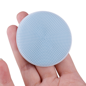 Wholesale Silicone <b>Face</b> <b>Scrubber</b> Facial Cleansing Brush Skincare Accessories Blackhead Acne Pore Pad Cradle Cap <b>Face</b> Wash Brush - Product Image 2