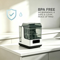 Stérilisateur-laveur-sécheur de biberons avec deux programmes de lavage et séchage à air chaud pour les salles de maternité et les crèches à domicile