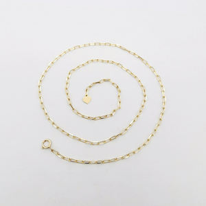 Nuevo Collar de Cadena de Oro Amarillo Sólido de 14K, Cadena de Eslabones Grandes Tipo Clip, Joyería con Longitud Ajustable - Product Image 5