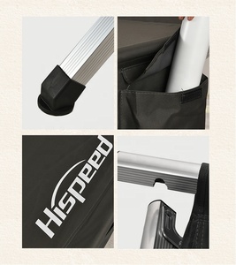 HISPEED Camilla Cama Camping <span class=keywords><strong>XL</strong></span> 2M Persona individual Aluminio Gran Camping Cuna Cama plegable para acampar - Product Image 3