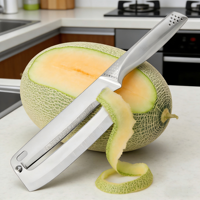 Roestvrijstalen dubbelbladige handmatige fruit- en groenteschiller voor suikerriet, ananas en groenten - stevige keukenschiltool